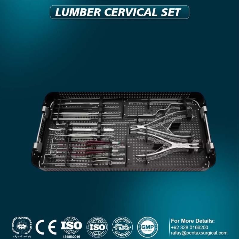 Cervical Lumbar Laminectomy Surgical Tools Set for Spine & Neurosurgery