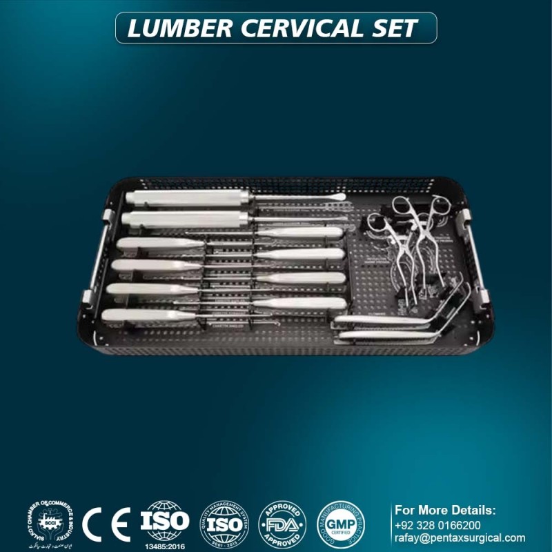 Cervical Lumbar Laminectomy Surgical Tools Set for Spine & Neurosurgery