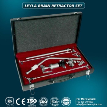 Layla Brain Retractor Complete Surgical Instrument Set with Fixation System – Neurosurgery Retractor System | Premium Cranial Surgery Instruments | Pentax Surgical