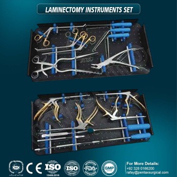 Laminectomy Set 19 Pcs Orthopedic Spine Surgical Instrument Set German Stainless Steel by Pentax Surgical